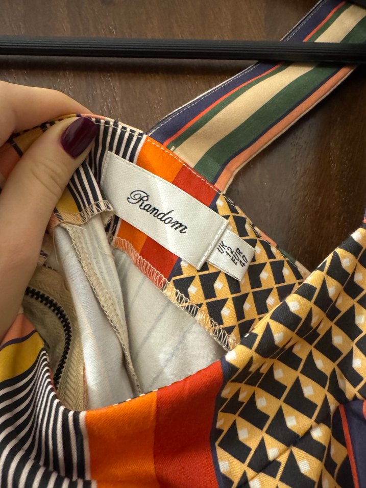 Çizgili renkli Kadın Bluz - Görsel 4