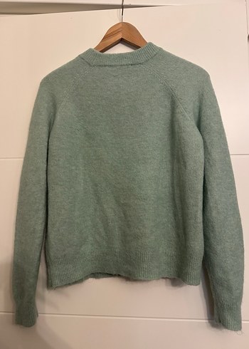 Yeşil Kadın Alpaca Yün Kazak - Görsel 7