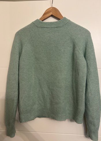 Yeşil Kadın Alpaca Yün Kazak - Görsel 6