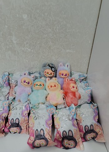  Beden yeni labubu peluş oyuncak anahtarlıklı labubular