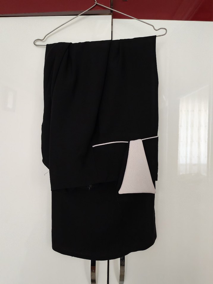 Düğmeli Beyaz Uzun Kollu Kadın Takım - Görsel 2