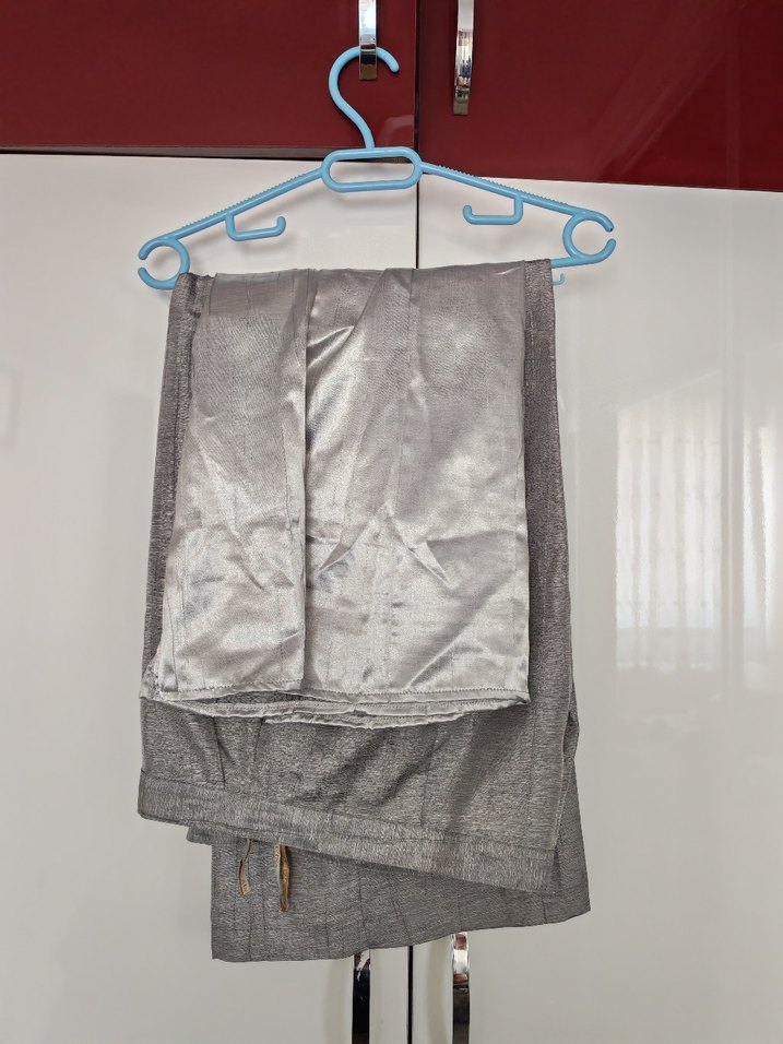 Gri Desenli Uzun Kadın Takım Ceketi - Görsel 2