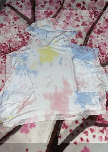 Diğer Pastel Renkli Tie-Dye Hamile Pijama Takımı