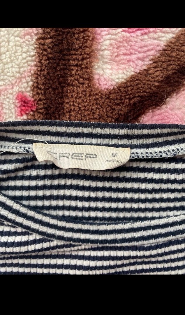 Kız Çocuk Siyah Çizgili Kısa Kollu Tişört - Görsel 2