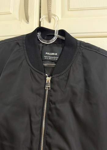 Pull&Bear Siyah Bomber Kadın Ceket - Görsel 3