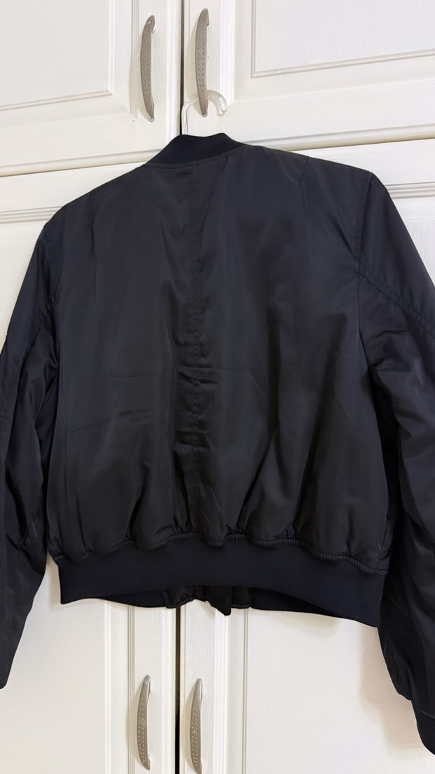 Pull&Bear Siyah Bomber Kadın Ceket - Görsel 5