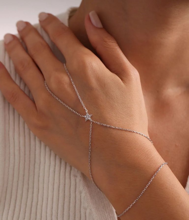 925 ayar gümüş yıldız model şahmeran - Görsel 2