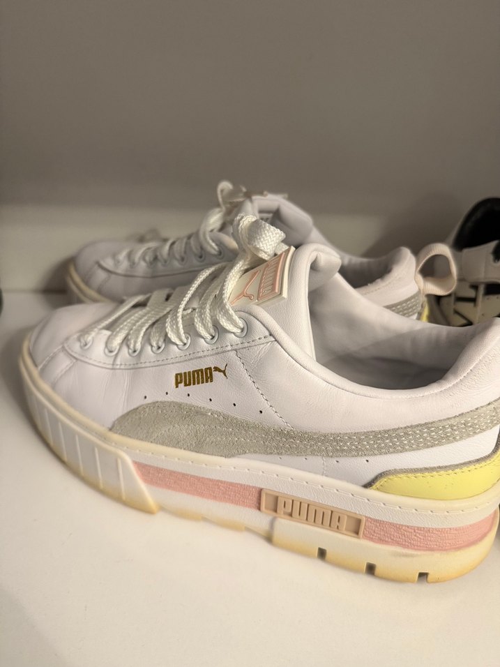 Puma Kadın Beyaz Platform Spor Ayakkabı - Görsel 2