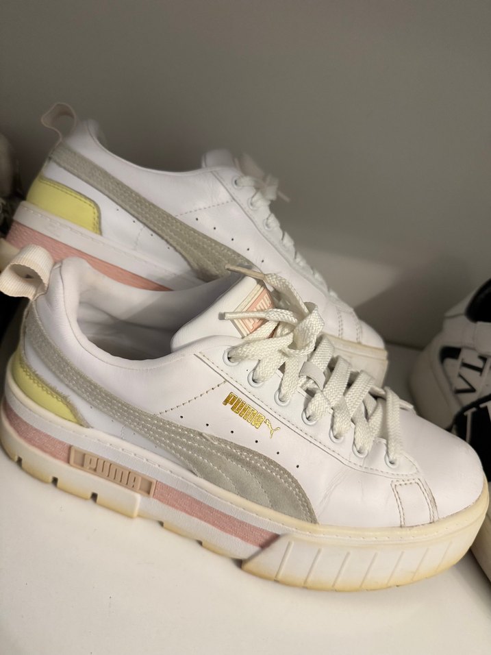 Puma Kadın Beyaz Platform Spor Ayakkabı - Görsel 3