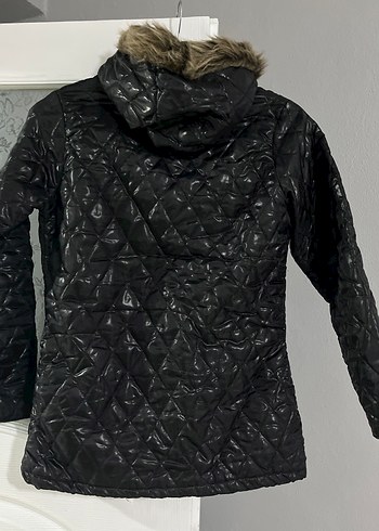 Kürklü Siyah Kadın Mont - Görsel 2