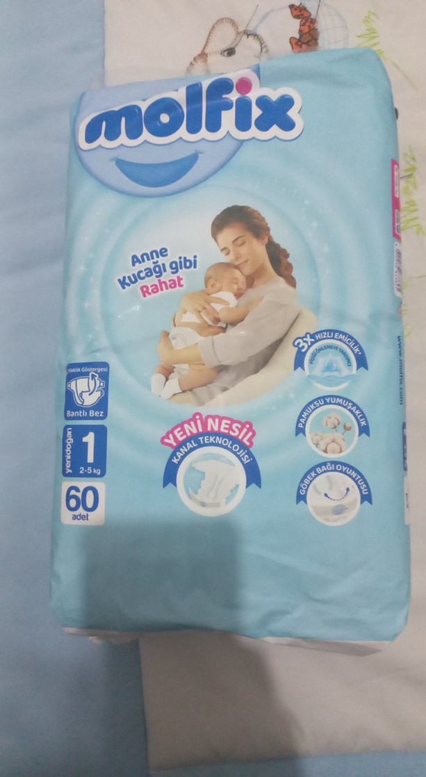 Molfix Comfy Bebek Bezi 60'lı Numara 1 - Görsel 2