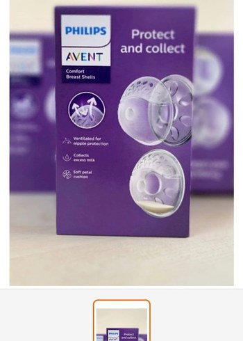 Philips Avent Göğüs Kalkanı Mor