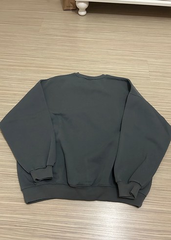 Bershka Gri Baskılı Kadın Sweatshirt