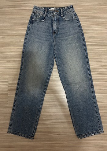 Kadın Mavi Denim Jean Pantolon