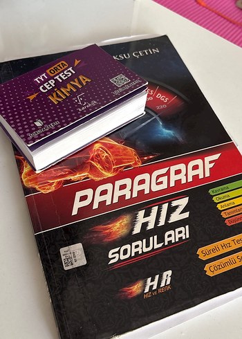 TYT Kimya Cep Test ve Paragraf Hız Soruları Kitapları