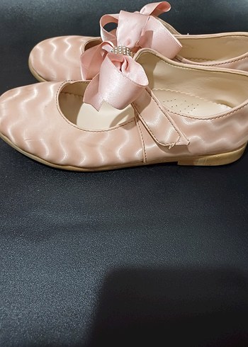 Kız Çocuk Pembe Fiyonklu Babet - Görsel 2