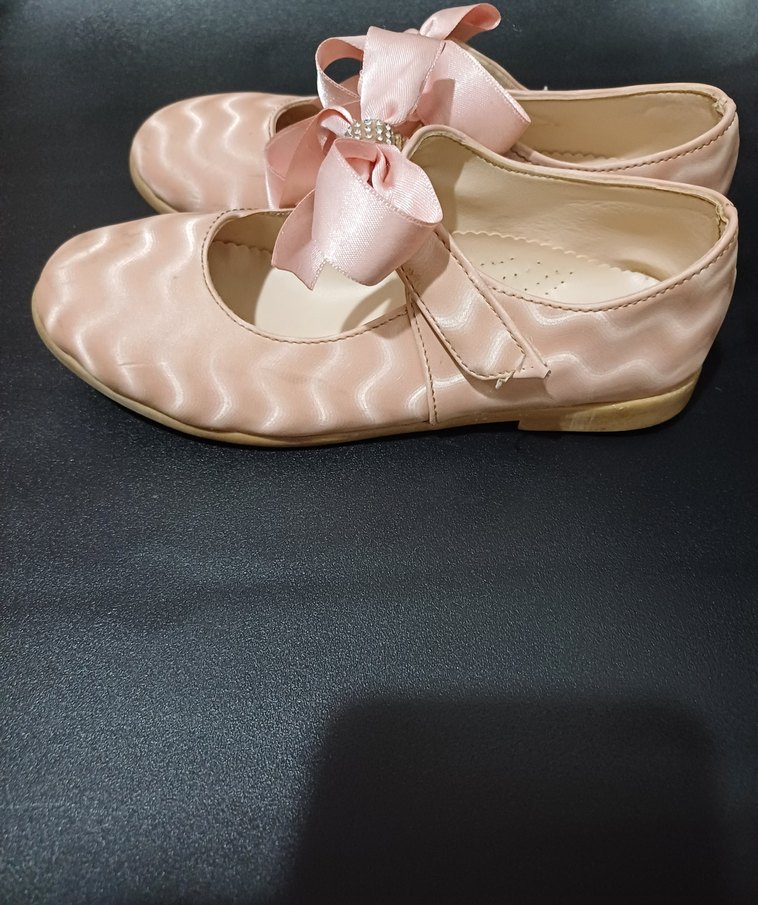 Kız Çocuk Pembe Fiyonklu Babet - Görsel 2