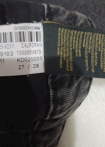 Kadın Siyah Denim Yırtmaçlı Regular Fit Pantolon - Görsel 4