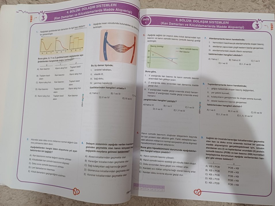 ritim biyoloji AYT Biyoloji Soru Bankası 1267 Soru - Görsel 2