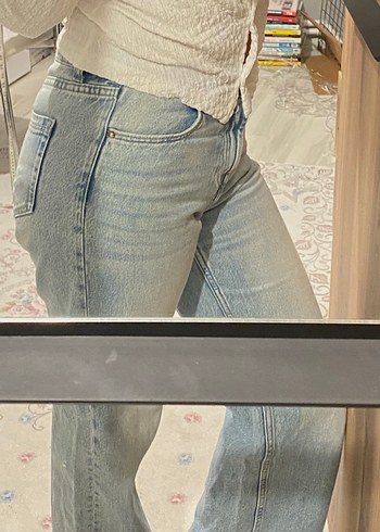 Bershka Acik Mavi Denim Jean