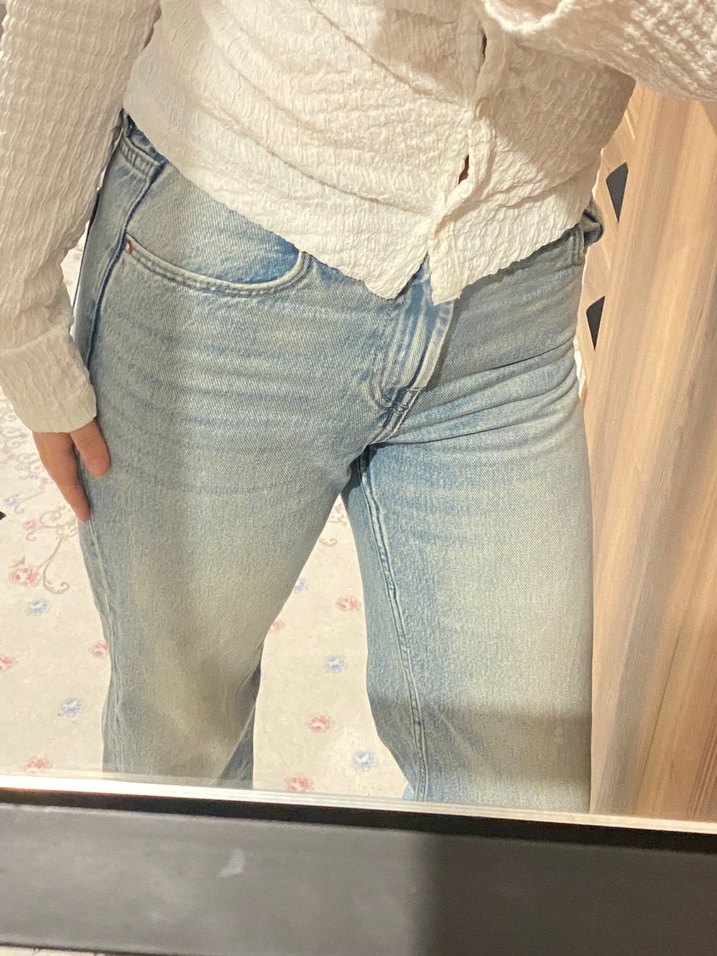 Bershka Açık Mavi Denim Jean — görsel 7/8