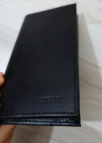 Siyah Deri Fermuarlı Kadın Cüzdanı - Görsel 5