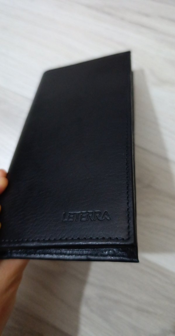 Siyah Deri Fermuarlı Kadın Cüzdanı - Görsel 5