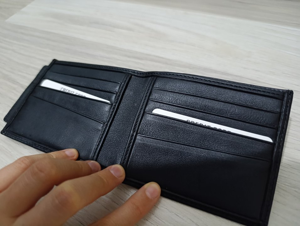 Siyah Baskılı Erkek Cüzdan - Görsel 2