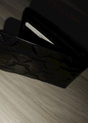 Armani Siyah Baskılı Erkek Cüzdan - Görsel 3