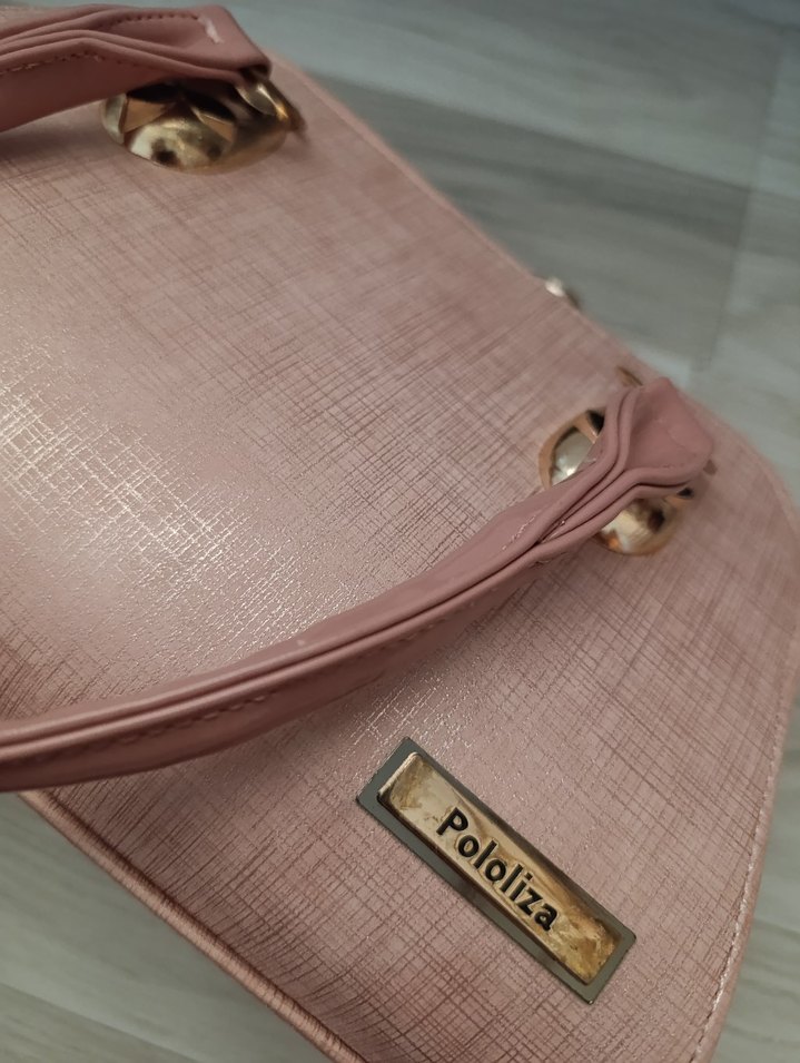 Bej Deri Kadın El Çantası - Görsel 2