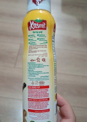 Kasmit Sprey Yağ - Pişirme Yağı - Görsel 2