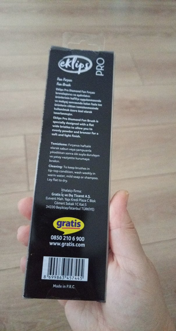 Eklips Pro Mor Makyaj Fırçası FAN BRUSH - Görsel 2