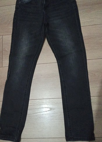 Gri Kadın Denim Normal Kesim Pantolon