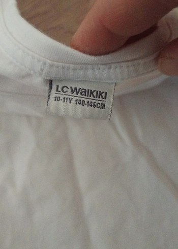 Dantel Detaylı Kız Çocuk Beyaz Tişört - Görsel 2