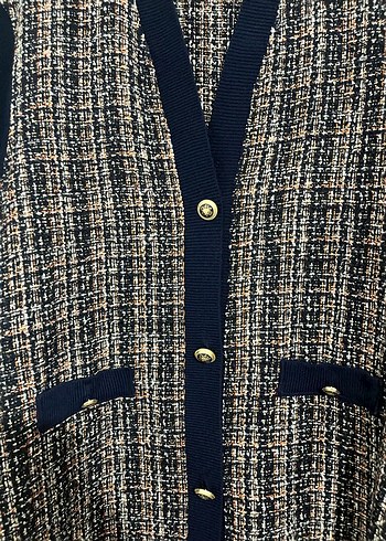 Düğmeli Midi Kadın Hırka - Görsel 4