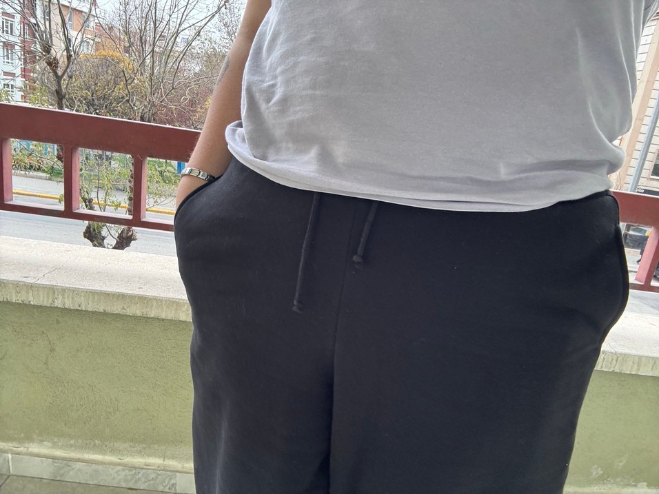 BERSHKA KADIN SİYAH EŞOFMAN - Görsel 3