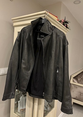 Pull and Bear Deri Biker Ceket - Görsel 2