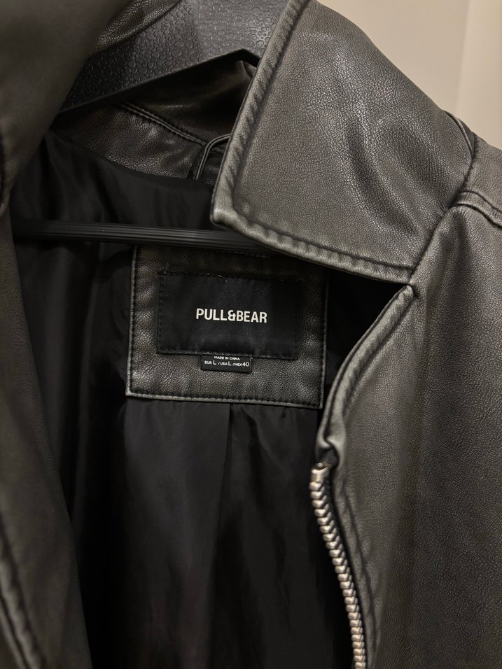 Pull and Bear Deri Biker Ceket - Görsel 4