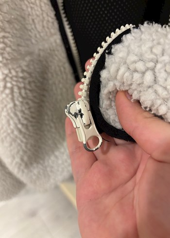 Zara Suni Koyun Yünü Mont - Görsel 3