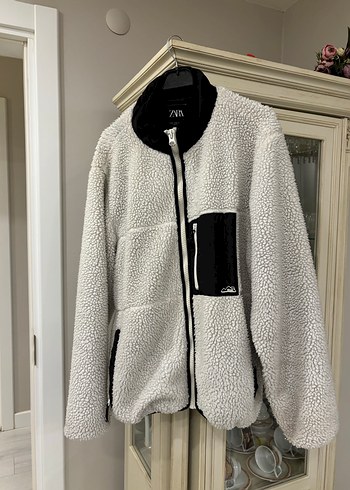 Zara Suni Koyun Yünü Mont - Görsel 8