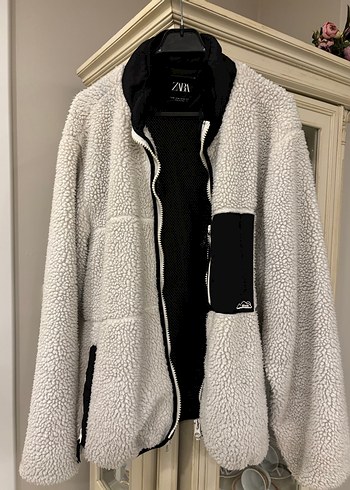 Zara Suni Koyun Yünü Mont - Görsel 6