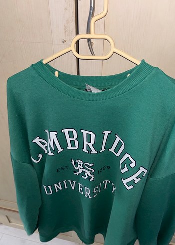 Defacto Yeşil Baskılı Kadın Sweatshirt - Görsel 3