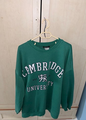 Defacto Yeşil Baskılı Kadın Sweatshirt - Görsel 5