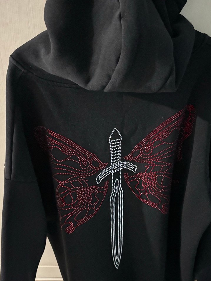 Hoodfame Taşlı Sweatshirt - Görsel 5