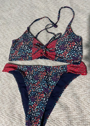 Boncuk Detaylı Çok Renkli Bohem Bikini - Görsel 4