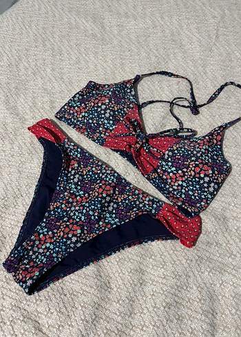 Boncuk Detaylı Çok Renkli Bohem Bikini - Görsel 13