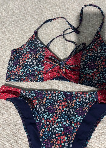 Boncuk Detaylı Çok Renkli Bohem Bikini - Görsel 8