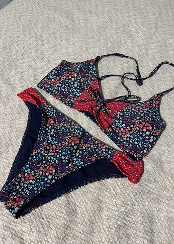 Boncuk Detaylı Çok Renkli Bohem Bikini - Görsel 10