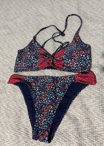Boncuk Detaylı Çok Renkli Bohem Bikini - Görsel 11