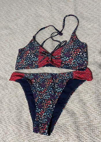 Boncuk Detaylı Çok Renkli Bohem Bikini - Görsel 3